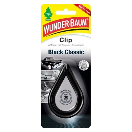 Wunder-Baum Clip Black Classic