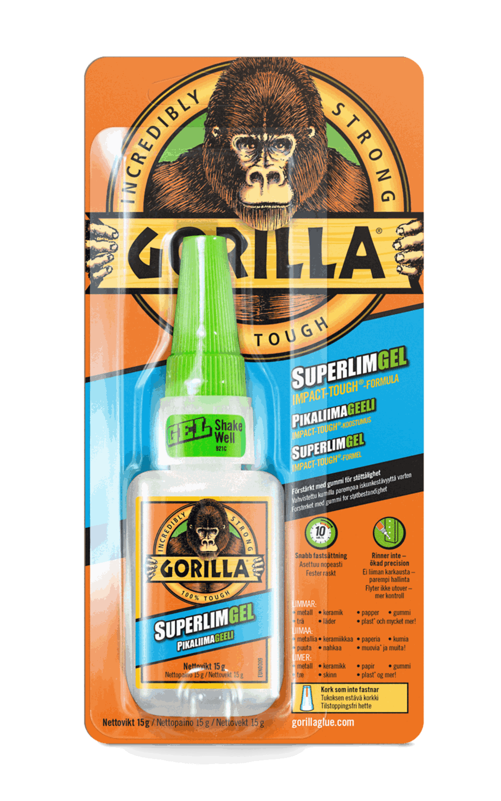 Gorilla Super Glue Gel Motorsenteret Limo AS