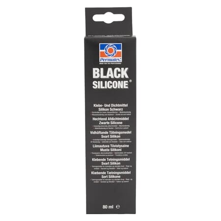 Svart RTV Silikon 80 ml