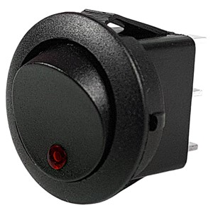 TRYKKBRYTER RUND RØD 20MM