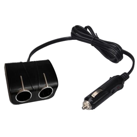 STRØMUTTAK DOB.8A+USB 2,1mA LEDN.1M