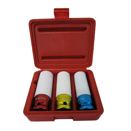 "HJULMUTTERPIPER SETT 17-19-21MM 1/2"""