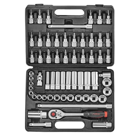 "FORCE SUPER LOCK PIPENØKKELSETT 61 DELER 3/8"""