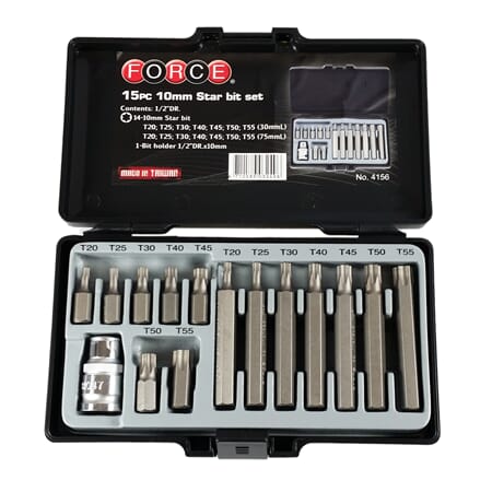 FORCE TORX SETT 15 DELER