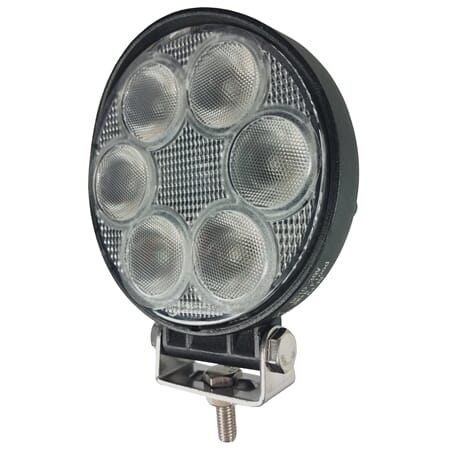 ARBEIDSLYKT 18W CREE LED RUND FLOOD 10-30V