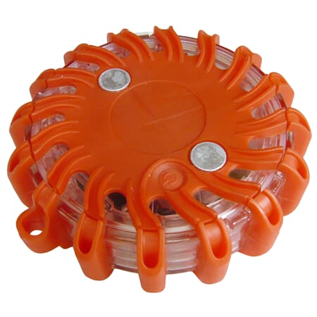 VARSELLYS RUND LED ORANGE M/MAGNET