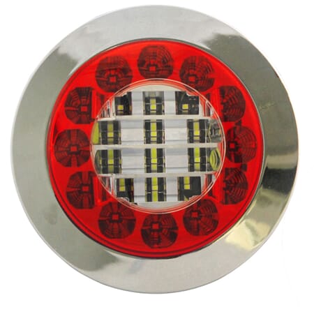 BAKLYKT RUND LED REVERS/TÅKE 10-30V