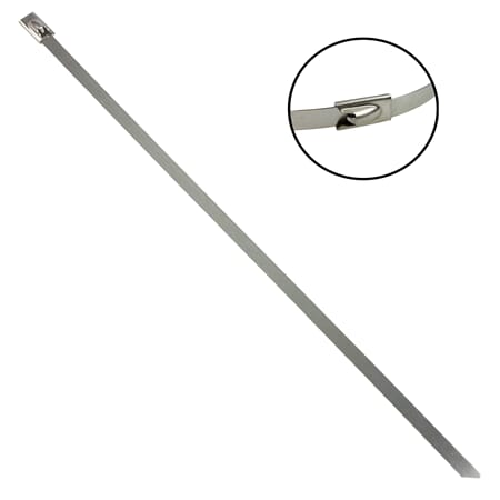 KABELSTRIPS STÅL 4.5x125MM 10-PACK