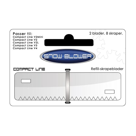 SNOWBLOWER BLADER 2-PACK COMPACT LINE